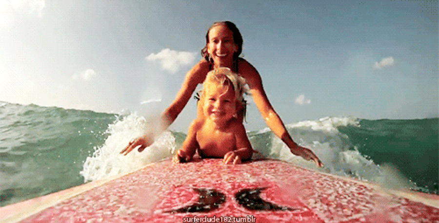 O surf como herança de família
