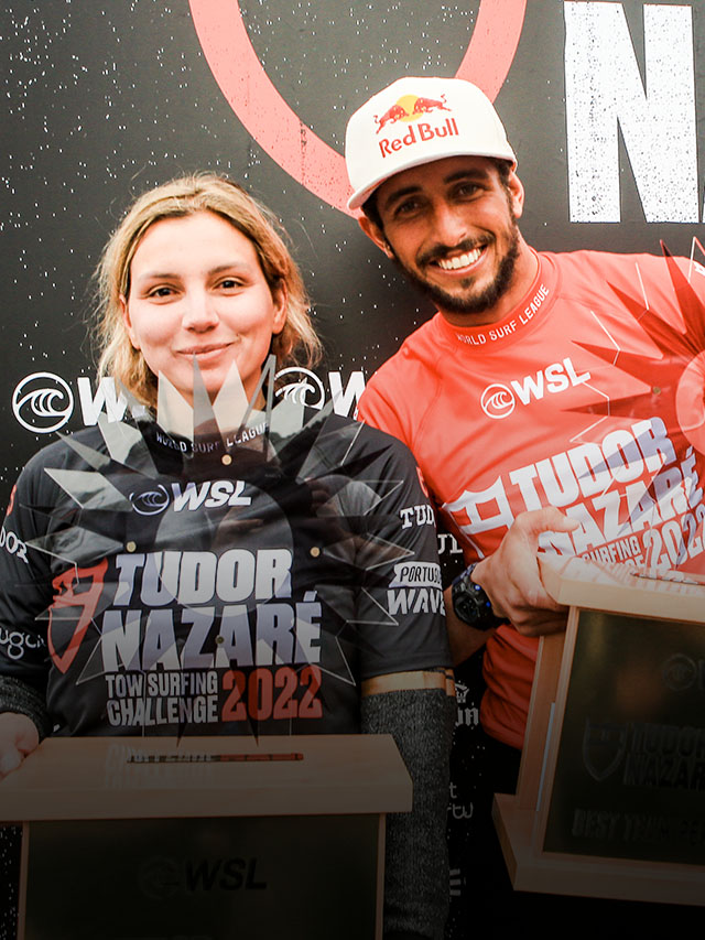Lucas Chumbo e Maya Gabeira vencem em Nazaré