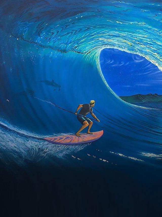 A surf art de Hilton Alves
