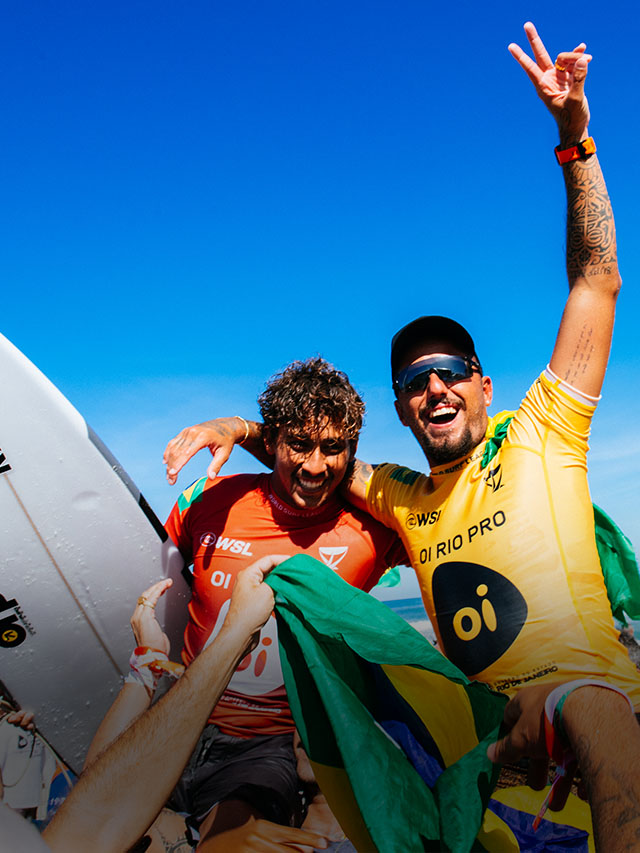 Brasileiros fazem história na etapa de Saquarema do mundial de surf