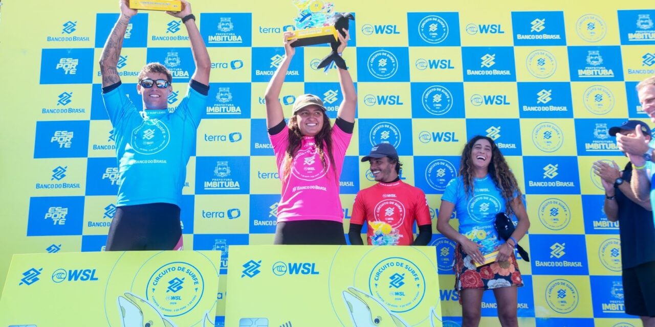 Sophia Medina e Luan Wood campeões do QS na Praia da Vila
